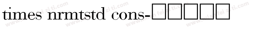 times nrmtstd cons字体转换